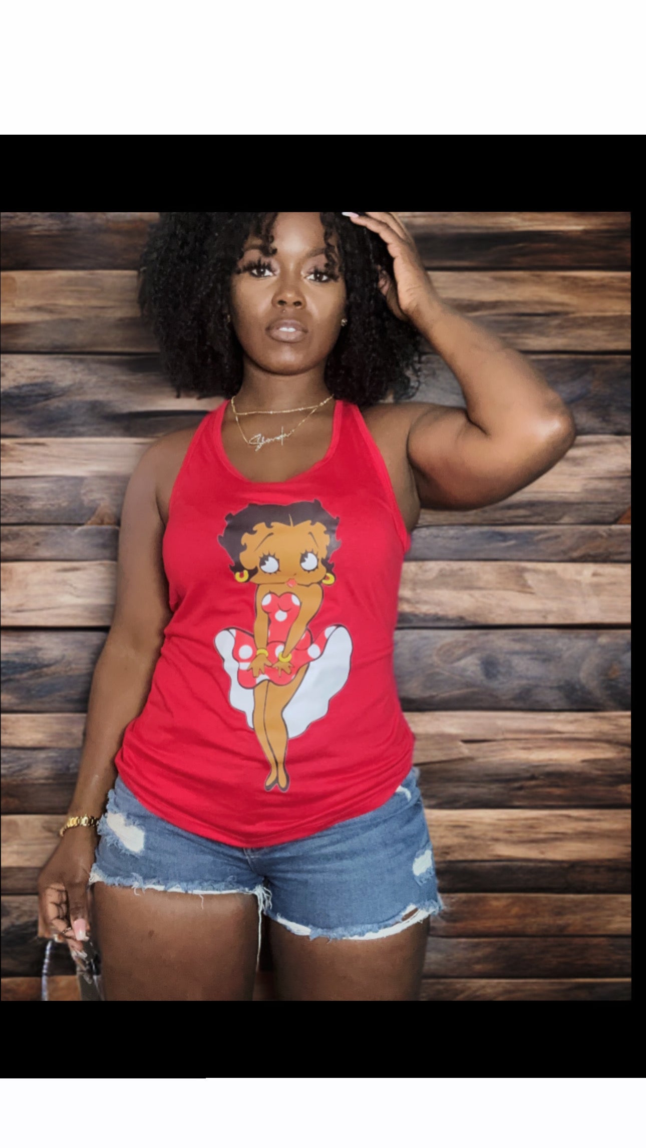 Polkadot Red Betty Tank