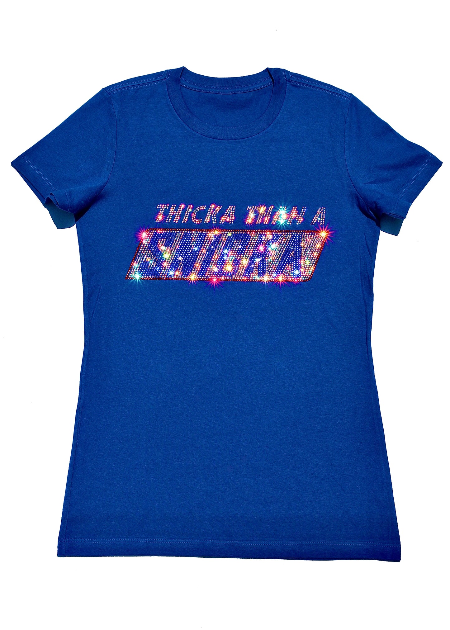 THICKA THAN A SNICKA TEE (Swarovski Diamond)